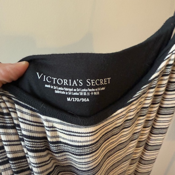 Victoria's Secret Black and White Striped Top - Picture 2 of 4